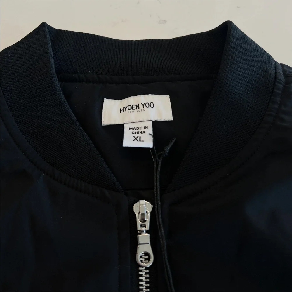 Hayden Yoo Black Bomber Jacket (XL) - Picture 3 of 9